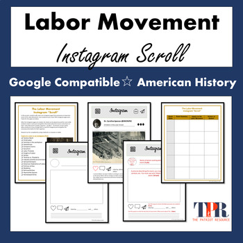 Preview of The Labor Movement in the U.S. Instagram Post Activity (Google Compatible)