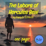 The Labors of Hercules Beal by Gary D. Schmidt One Pager