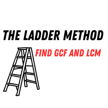 The Ladder Method: Find GCF and LCM by The Learning Loft by Kate Kokal