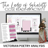 The Lady of Shalott Close Reading and Analysis Task Cards