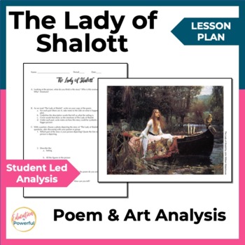 Preview of The Lady of Shalott by Alfred Lord Tennyson Lesson Plan #2024Deals