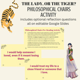 The Lady, or The Tiger? Pre-Reading Activity - Philosophic