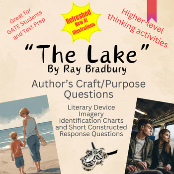 Preview of The Lake by Ray Bradbury Author's Purpose Questions and Activities