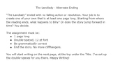 The Landlady - Alternate Ending