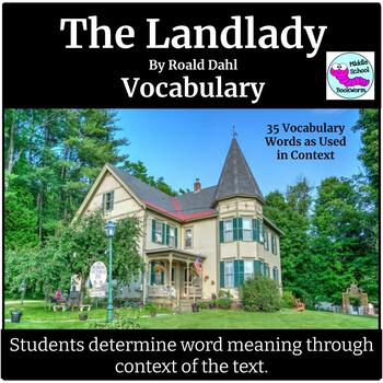 Preview of The Landlady Short Story by Roald Dahl Vocabulary in Context