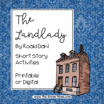 Preview of The Landlady by Dahl short story unit with digital option
