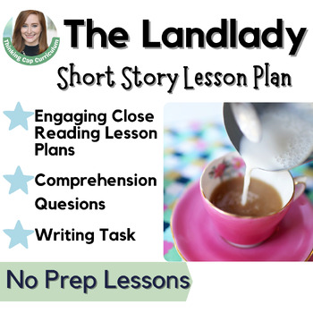 Preview of The Landlady by Roald Dahl Short Story with Questions Lesson 7th & 8th Grade