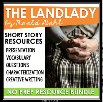 Preview of The Landlady by Roald Dahl - Short Story Unit Slides, Assignments, Activities