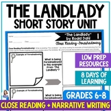 The Landlady by Roald Dahl - Short Story Unit - Reading Co