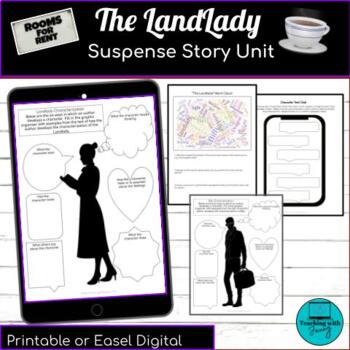 Preview of The Landlady by Roald Dahl Short Story Unit for Middle School