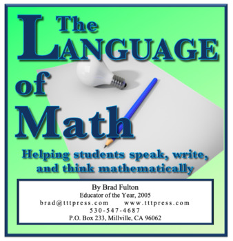 Preview of The Language of Math: Helping Students Speak, Write, and Think Mathematically