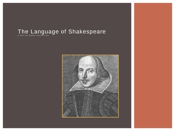 Preview of The Language of Shakespeare PowerPoint