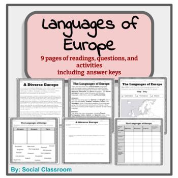 Preview of The Languages of Europe (SS6G10)