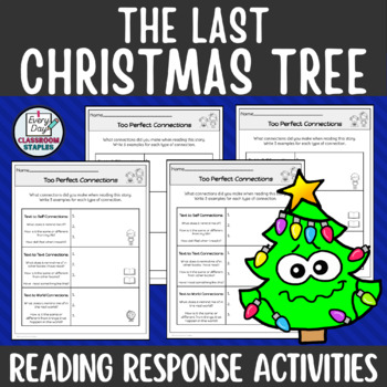 Preview of The Last Christmas Tree Read Aloud Comprehension Story Companion Worksheets