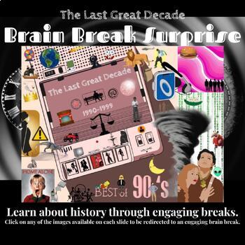Preview of The Last Great Decade Brain Break Surprise Activities