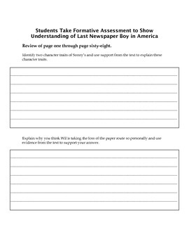 Preview of The Last Newspaper Boy in America (by Sue Corbett) Reading Group Packet