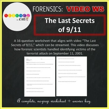 Preview of Forensics: The Last Secrets of 9/11 Video Worksheet