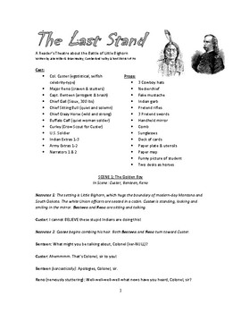 Preview of Reader's Theater Play - The Last Stand: The Battle of Little Bighorn