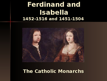 Preview of The Late Middle Ages - Key Figures - Ferdinand & Isabella