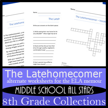 Preview of The Latehomecomer - Alternative Assignments: Classroom Activity, Vocab, & more