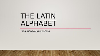 Preview of The Latin Alphabet
