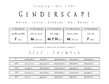 Preview of The Latin Genderscape: Distribution Of Gender Across Declensions