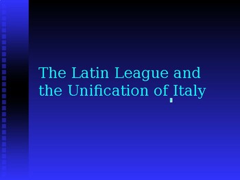 Preview of The Latin League and the Unification of Italy