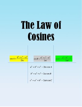 Preview of TRIGONOMETRY: The Law of Cosines