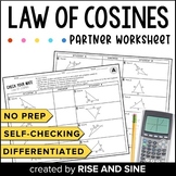 The Law of Cosines Self-Checking Partner Worksheet
