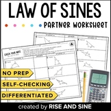 The Law of Sines Self-Checking Partner Worksheet