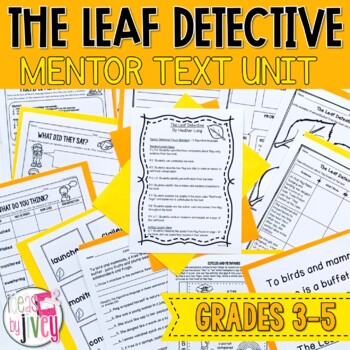 Preview of The Leaf Detective Mentor Text Digital & Print Unit