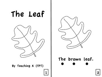 Preview of The Leaf Emergent Reader Guided Reading Level A