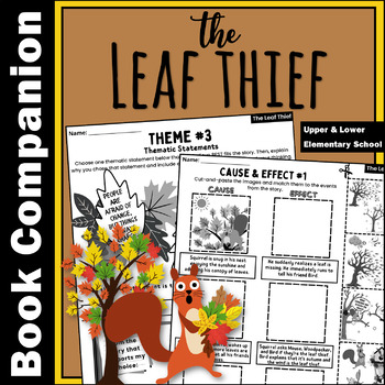 Preview of The Leaf Thief Book Companion and Read-Aloud Activities for Fall