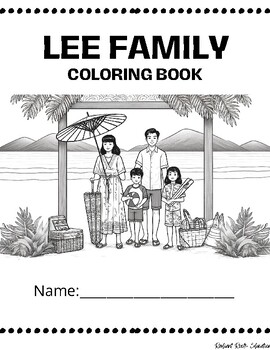 Preview of The Lee Family Summer Fun Coloring Book and Lesson Plan