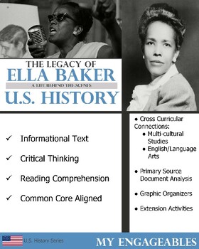 Preview of The Legacy of Ella Baker--Reading Comprehension and Critical Thinking