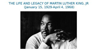 Preview of The Legacy of Martin Luther King, Jr: Memorials and Tributes