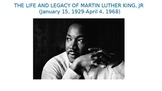 The Legacy of Martin Luther King, Jr: Memorials and Tributes