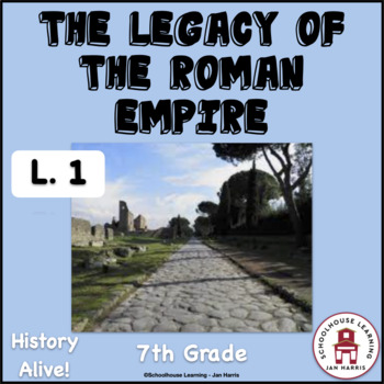 Preview of The Legacy of the Roman Empire Lesson 1 Task Cards  History Alive!