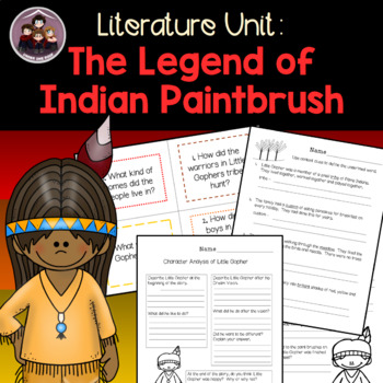 Preview of The Legend of Indian Paintbrush A Literature Unit
