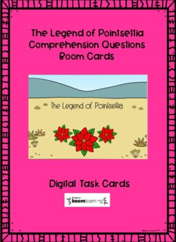 Preview of The Legend of Pointsettia Comprehension Boom Deck