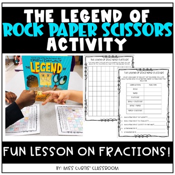 Preview of The Legend of Rock Paper Scissors Fractions Activity