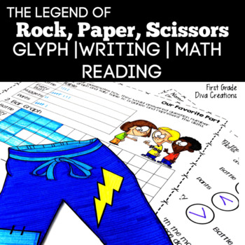 Preview of The Legend of Rock, Paper, Scissors Bundle | Math | Glyph | Writing | Reading