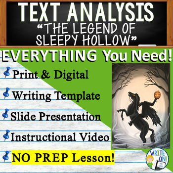 Preview of The Legend of Sleepy Hollow - Text Based Evidence - Text Analysis Essay Writing