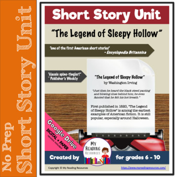 Preview of "The Legend of Sleepy Hollow" Complete Unit (Print + DIGITAL)