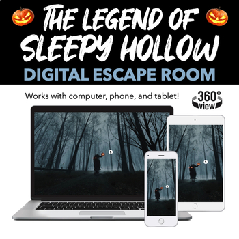 Preview of The Legend of Sleepy Hollow Digital Escape Room – Escape The Headless Horseman