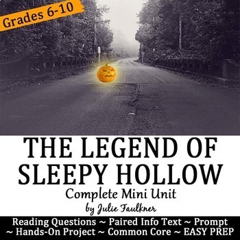 Preview of The Legend of Sleepy Hollow Mini Unit, Lesson Plan