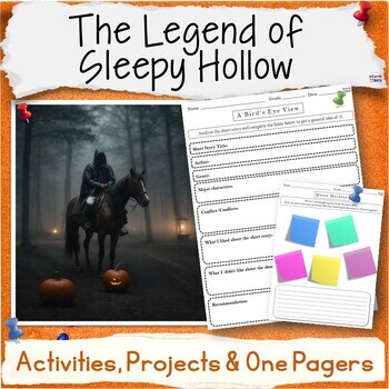 Preview of The Legend of Sleepy Hollow Short Story Halloween Reading Activities