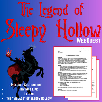 Preview of The Legend of Sleepy Hollow WebQuest