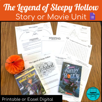 Preview of The Legend of Sleepy Hollow by Washington Irving Story or Movie Unit