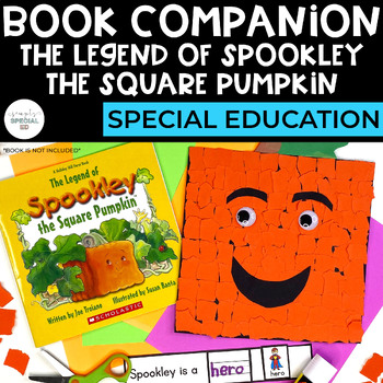 Preview of The Legend of Spookley the Square Pumpkin Book Companion | Special Education